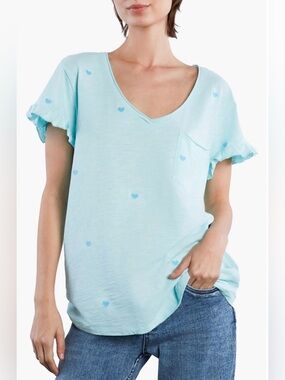 Sweetheart Embroidered Cotton T-Shirt
Billy T $92 Size Small